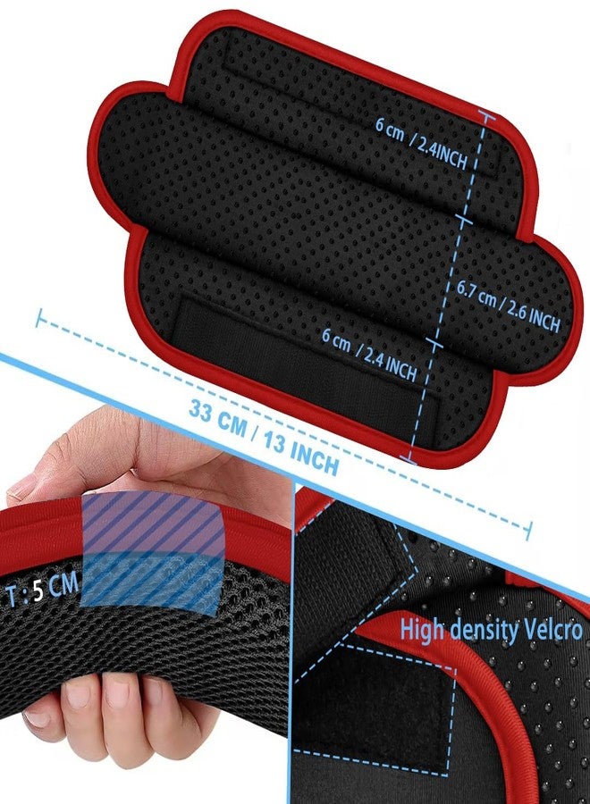 ZINZ 2-Pack Universal Shoulder Pad with Ultra Thick Cushion for Bag Luggage Bag Crossbody, Plus Long & Anti-Slip & Breathable,Black-Wine Edge - Image 2
