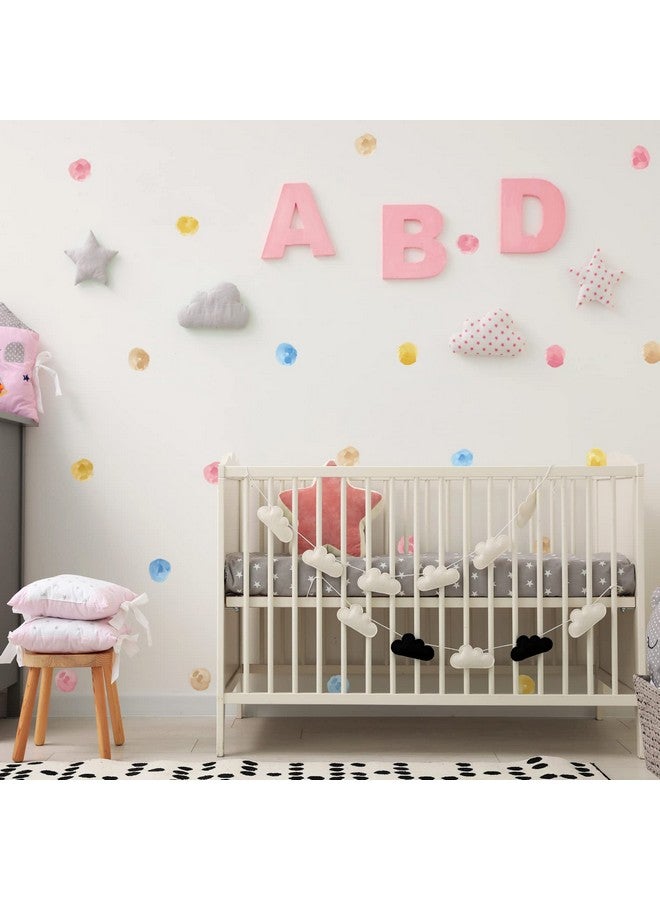 ROFARSO 120 Decals 2.2'' Sky Blue Watercolor Polka Dots Wall Decals Stickers Diy Removable Peel & Stick Wall Art Decorations Home Decor For Nursery Bedroom Living Room Playing Room - Image 5