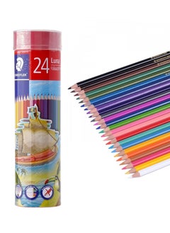 STAEDTLER 24-Piece Luna Colour Pencils In Metal Cylinder  - Image 1