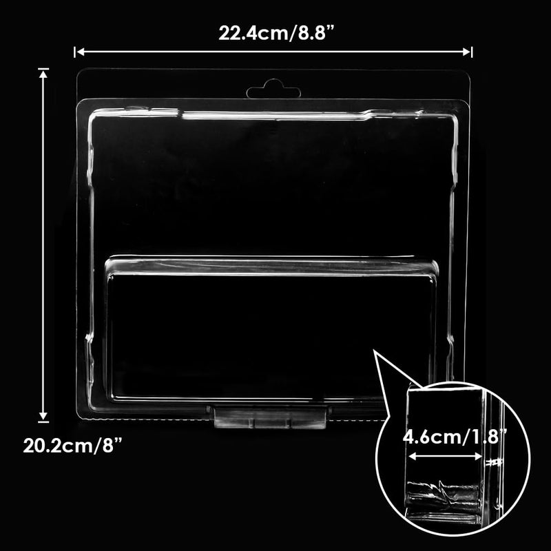 baskiss 12 Pack Protector Cases Compatible with Hot Wheels Team Transport â€“ 0.7mm Thick PET Clear Clamshell Display & Storage Blister Protective Covers (12) - Image 3