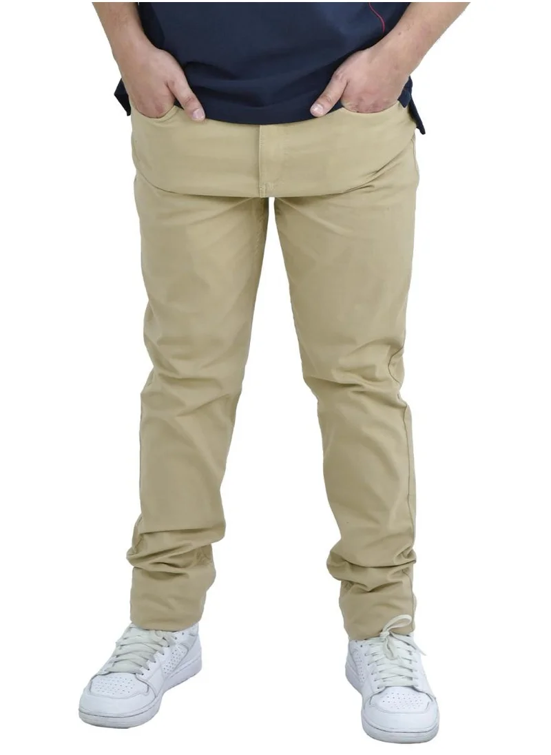 جيوردانو Men's High Waist Khaki Pants
