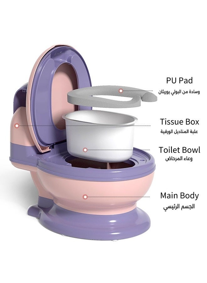 Vixplorn Portable baby potty, toilet training toilet, realistic soft potty for toddlers, babies and kids, infant travel toilet, detachable potty, easy to clean and use, suitable for home and travel. - Image 3
