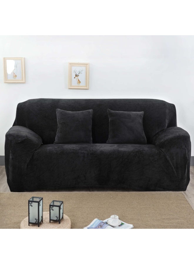 KUYING New Elastic Plush All Inclusive Thickened Full Cover Sofa Cover 