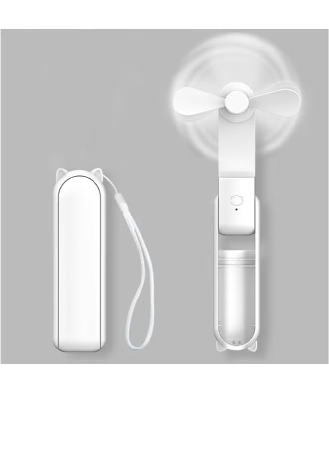 أنيوي قابلة للطي بالكامل لإخفاء الشفرات، مما يجعلها صغيرة ومدمجة بما يكفي لوضعها في أي جيب تقريبًا. تتحول إلى مروحة يدوية عند طيها بزاوية 180 درجة، ومروحة مكتبية عند طيها بزاوية 270 درجة. الشفرات مصنوعة من مواد ناعمة ولن تؤذي الأطفال. تتوقف عن الدوران فورًا عند اصطدام الشفرات بأي شيء. - Image 1