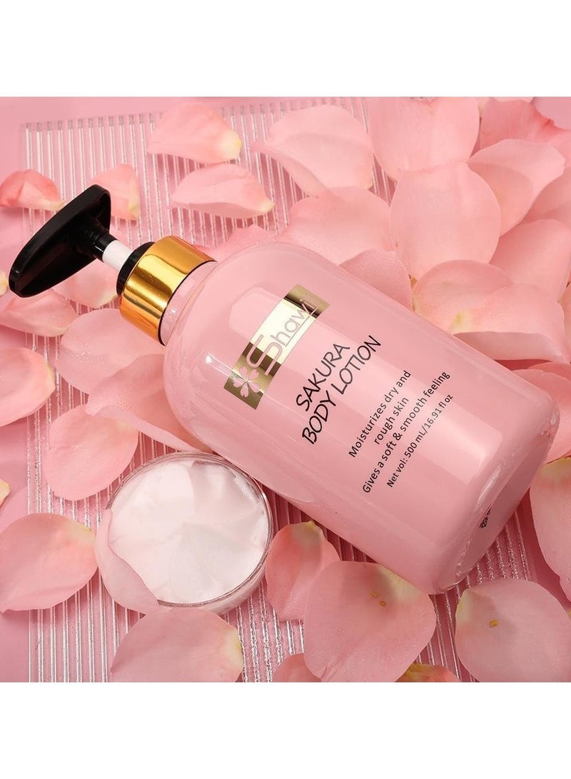 SAKURA Shawill Sakura Niacinamide Body Lotion Whitening Moisturizing Nourishing For All Skin Type 500 Ml - Image 1