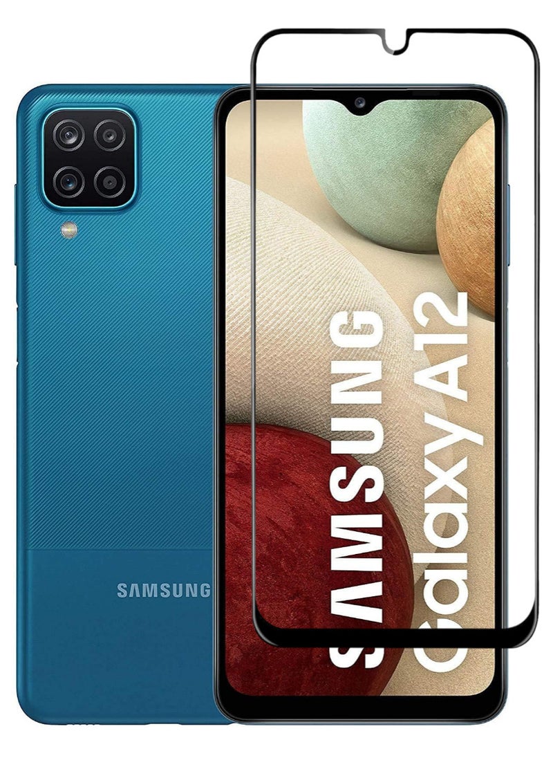RAYON Tempered Glass Screen Protector 5D Designed For Samsung Galaxy A12 Full Screen Coverage And Bubble Free - Image 1