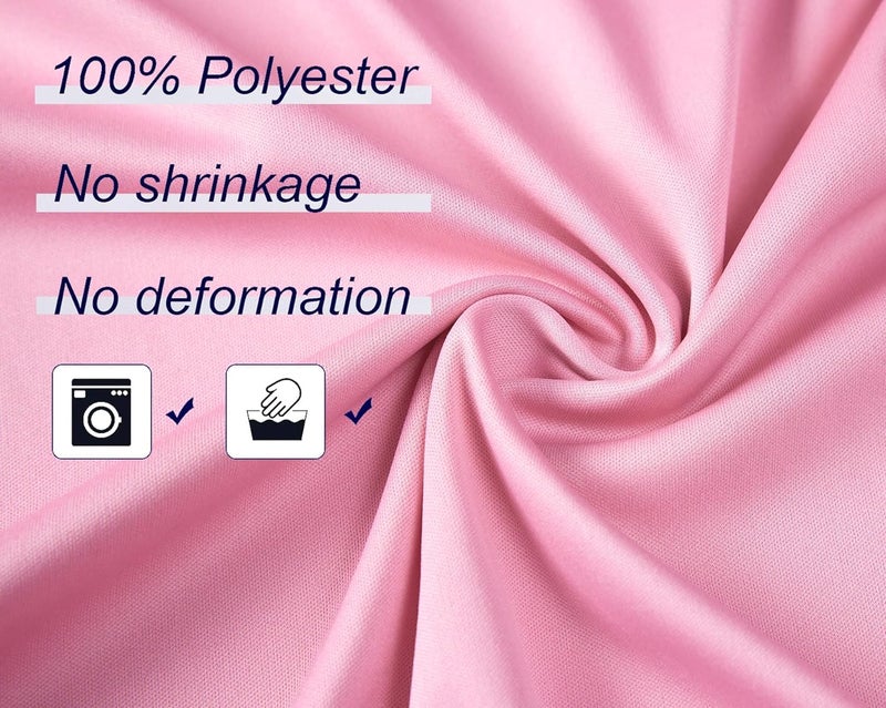 HomeArt 4 Ft. x 8 Ft. Pink Backdrop Curtains Panels, Wrinkle Free Polyester Photography Backdrop Drapes, Wedding Party Home Decoration Supplies - Image 2