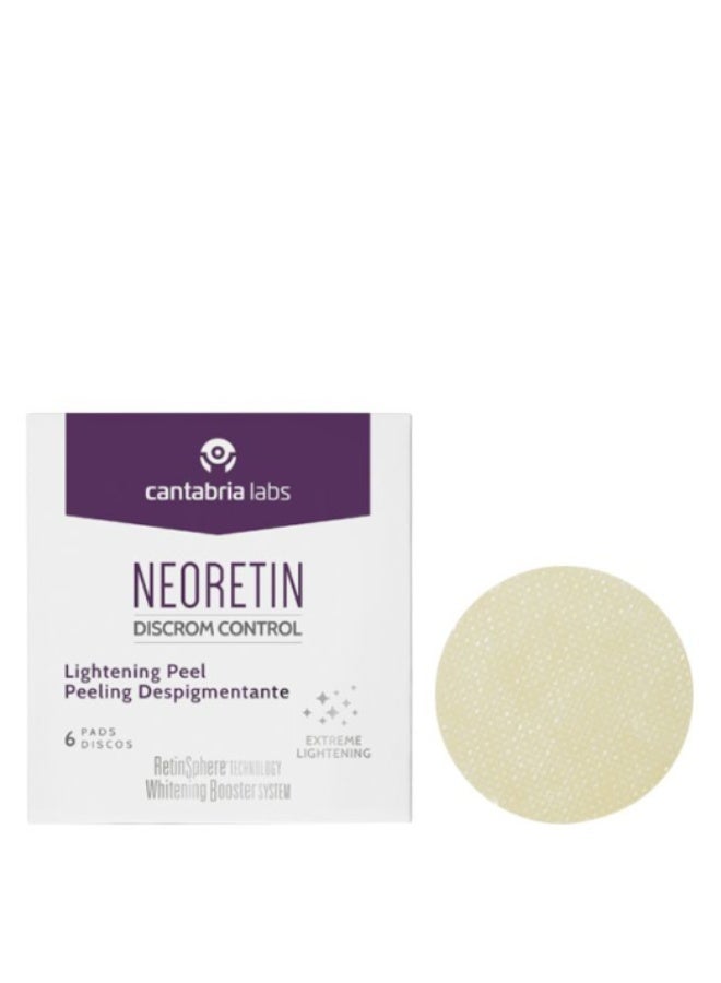 Neoretin Discrom Control Lightening Peel Pads 6pcs - Image 1