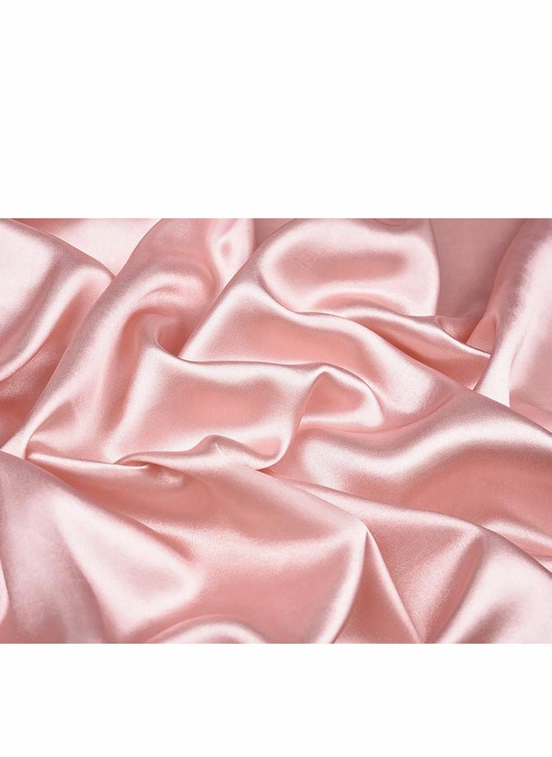 Y&D - Large Square Stain Silk Fashion Pink Hair Scarf Headscarf for Women Girls Necktie Bandanas Night Sleeping (90 x 90CM) - Image 1