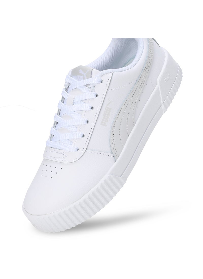 Carina Womens White Leather Trainers - pzsku/ZF44B7E12353D3DB19772Z/45/_/1738740307/9ba86302-fa87-4523-ab84-4805c5b127a9