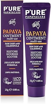 Pure Papayacare Natural Eczema Cream Dry Skin Repair Ointment PURE PAPAYA CARE 25g OINTMENT Vegan Moisturiser with Shea Butter Calendula Jojoba Oil FragranceFree Hypoallergenic Therapy for Sensitive Skin - Image 1