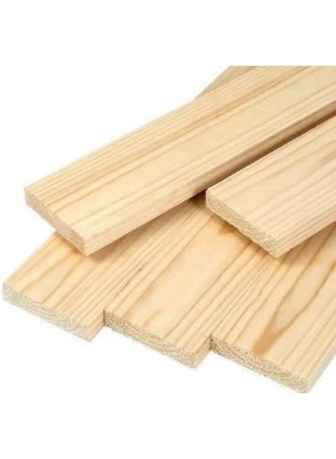 عبوة من 10 ألواح خشب صنوبر طبيعي صلب – ألواح خشب لين مقاس 30 × 30 × 750 مم للأشغال اليدوية والرسم والمشاريع اليدوية (DIY)