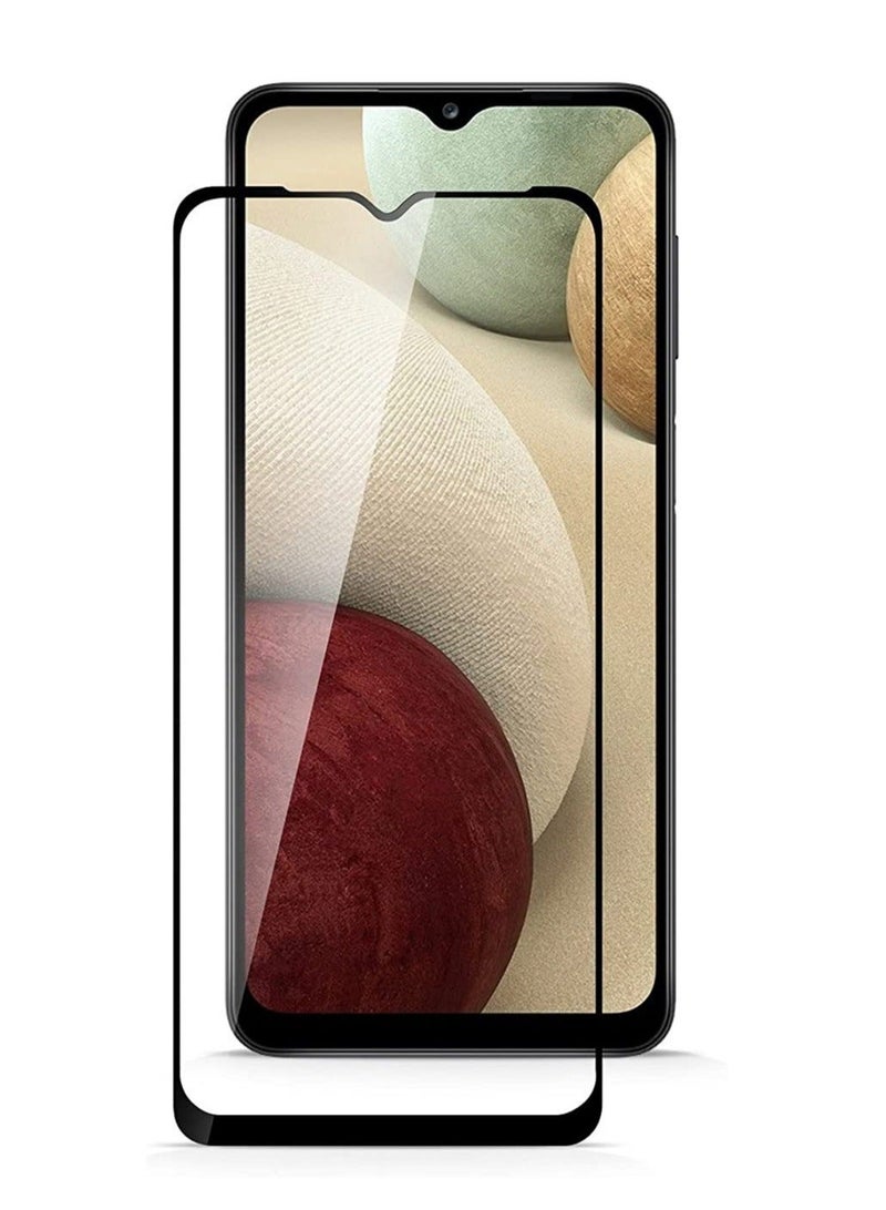 راكسوم واقي شاشة سامسونج جالاكسي A12 / A32 5G، زجاجي مقوى لاصق بالكامل، مقاوم لبصمات الأصابع والكسر - Image 1