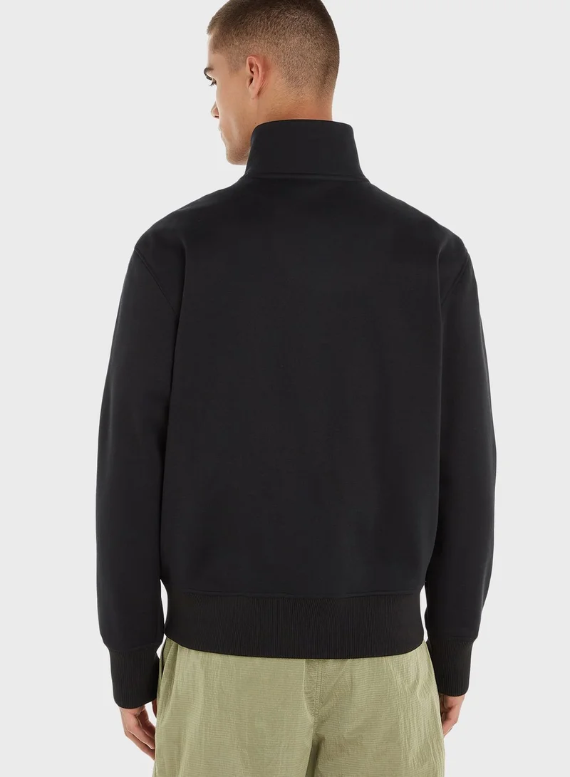 Calvin Klein Jeans Logo Tape Zippered Hoodie