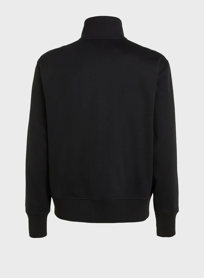 Calvin Klein Jeans Logo Tape Zippered Hoodie