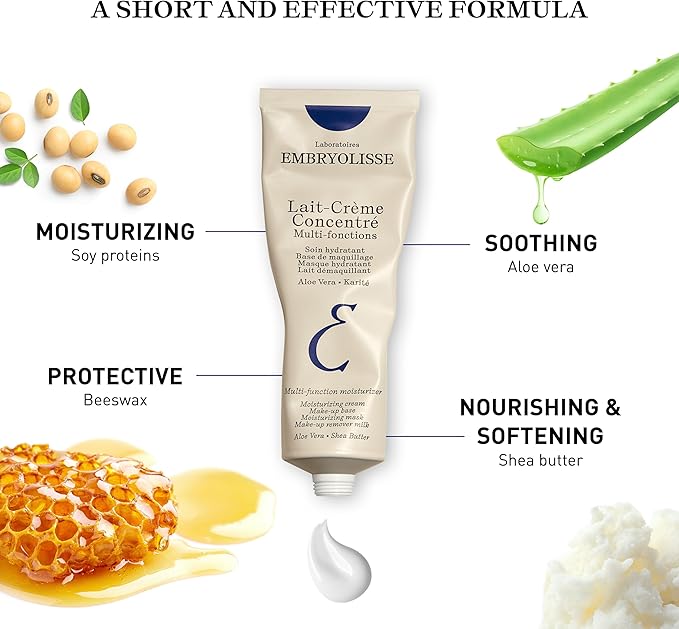 Embryolisse كريم ليت كرم المركز 3 في 1 مرطب متعدد الوظائف، مرطب ومزيل مكياج، يرطب ويغذي ويصلح البشرة، لمسة ساتينية 30 مل - Image 5
