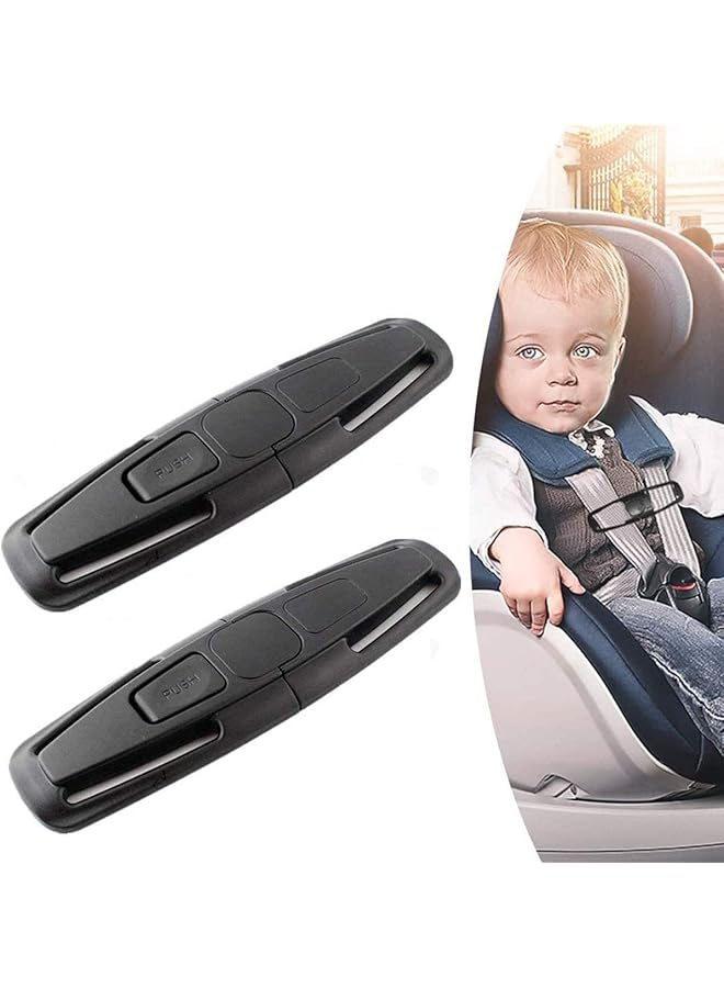 Cozy Car Seat Belt Buckle Car Safety Seat Strap Belt Lock Tite Harness Chest Clip Safe Buckle For Baby Kids Black - Image 3