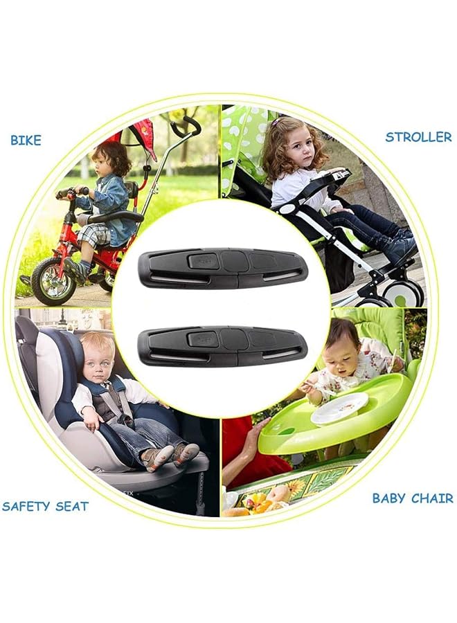 Cozy Car Seat Belt Buckle Car Safety Seat Strap Belt Lock Tite Harness Chest Clip Safe Buckle For Baby Kids Black - Image 4