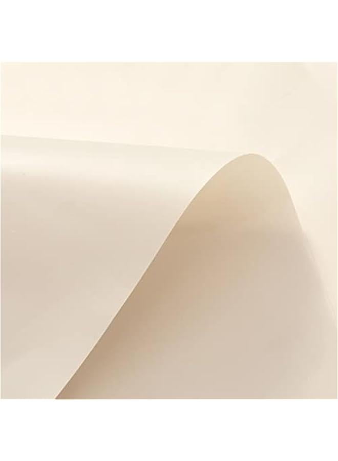 Beige Shower Curtain Liner with 6 Magnets - Waterproof PEVA Shower Liner for Bathroom, 72 x 72 Standard Size, PVC Free, Metal Grommets - Beige, 72x72 - Image 4