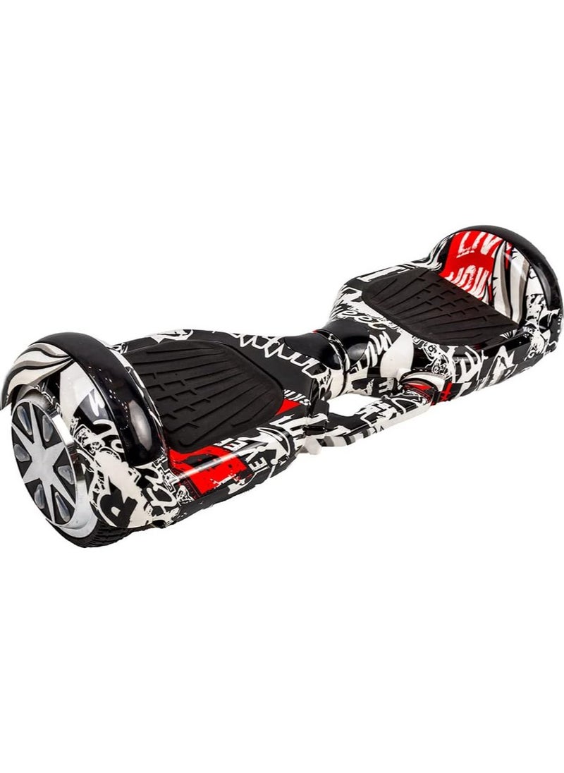 Generic - smart hover board 6.5 inch with bluetooth color black white - Image 1