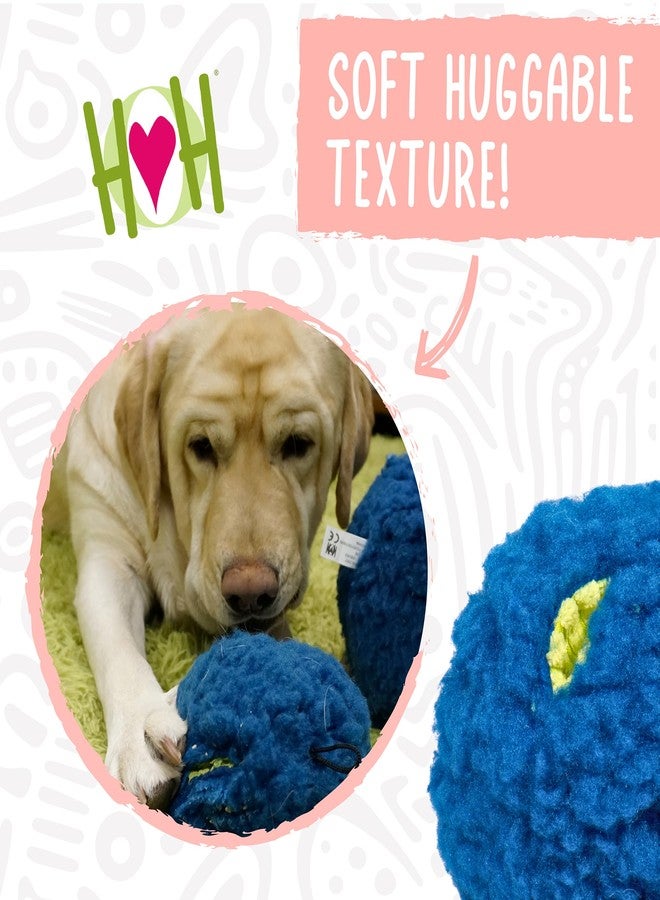 HuggleHounds كرة توزيع المكافآت HuggleSnuffles HuggleFleece - ألعاب إثراء تفاعلية للكلاب، لعبة ألغاز لتوزيع مكافآت الكلاب لتحفيز العقل والتخلص من الملل، ألعاب تغذية الجراء لإبقائهم مشغولين - كبير (8 بوصات) - Image 3