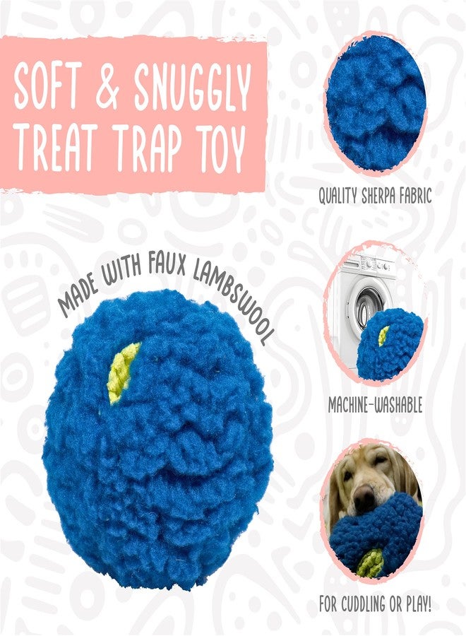 HuggleHounds كرة توزيع المكافآت HuggleSnuffles HuggleFleece - ألعاب إثراء تفاعلية للكلاب، لعبة ألغاز لتوزيع مكافآت الكلاب لتحفيز العقل والتخلص من الملل، ألعاب تغذية الجراء لإبقائهم مشغولين - كبير (8 بوصات) - Image 2