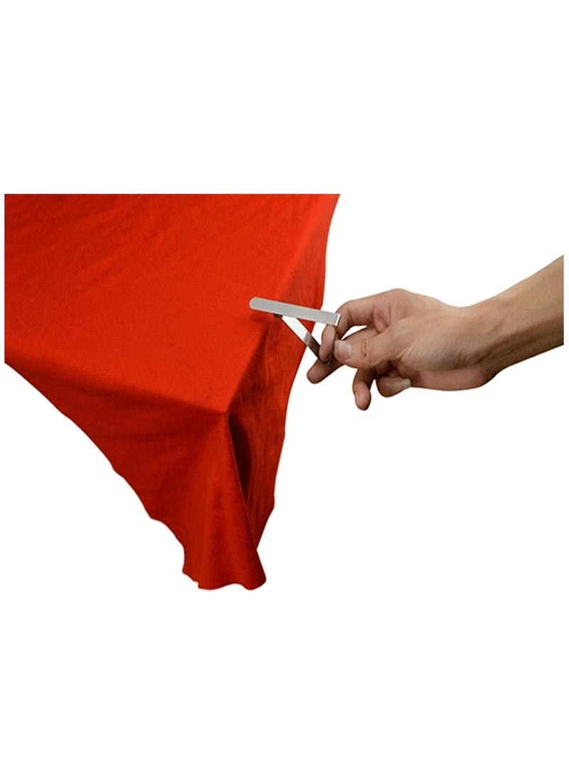 Stainless Steel Table Cloth Holder Clamps/Clips (Silver) - Pack of 12 - Image 2