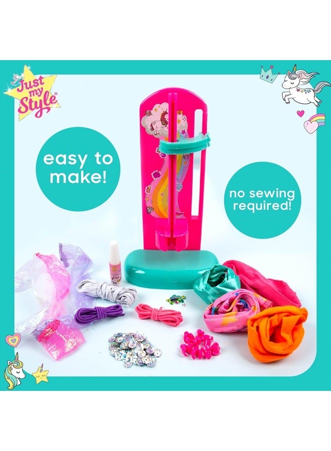 Just My Style صانع السكارف DIY من هورايزون جروب USA، صمم سكارفات ساتان ملونة خاصة بك، أداة سهلة الاستخدام مع أحجار كريمة مرفقة - Image 2