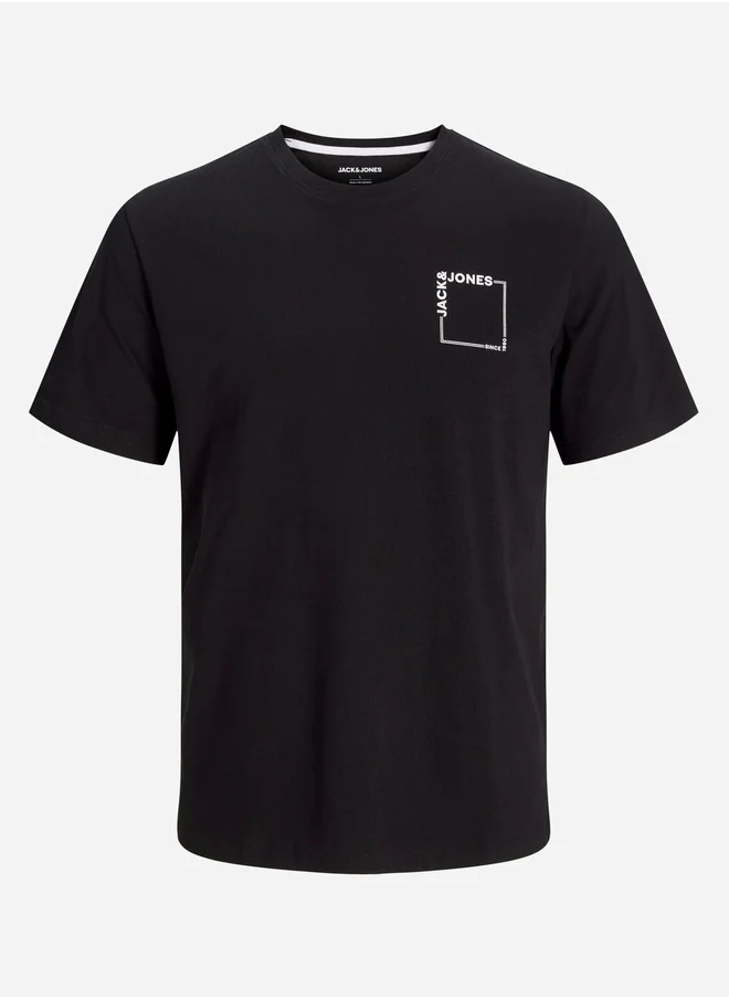 JACK & JONES Solid Crew Neck Regular Fit T-Shirt