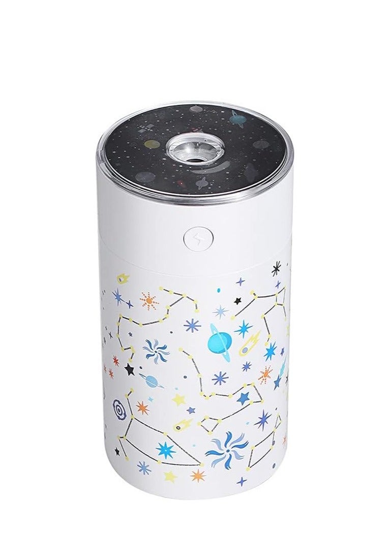 Cool Baby COOLBABY 250ml Air Humidifier USB Auto Power Off Timing Diffuser Portable Living Room Bedroom Sprayer Electric Supplies (White) - Image 1