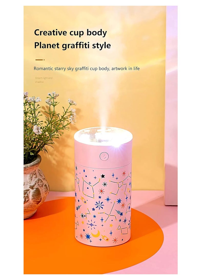 Cool Baby COOLBABY 250ml Air Humidifier USB Auto Power Off Timing Diffuser Portable Living Room Bedroom Sprayer Electric Supplies (White) - Image 2