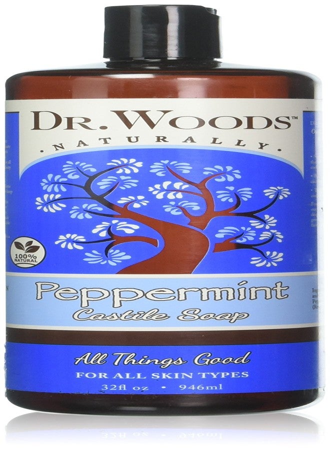 Dr. Woods Organic Castile Soap Peppermint, 32 Fluid Ounce - 4 Pack - Image 1