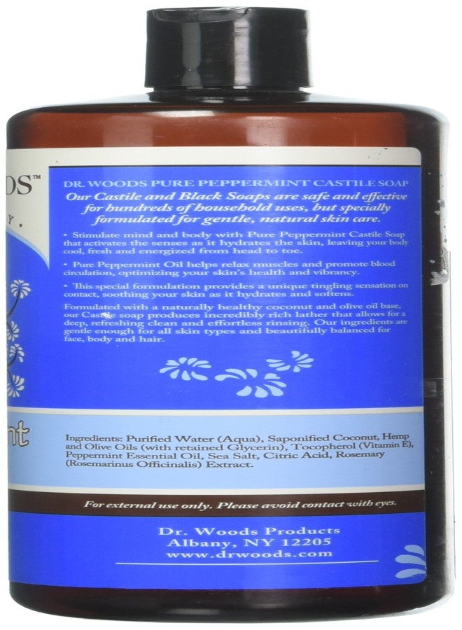 Dr. Woods Organic Castile Soap Peppermint, 32 Fluid Ounce - 4 Pack - Image 2