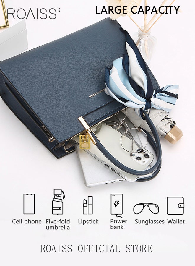 roaiss Exquisite Elegant Handbags for Women Large Capacity Premium Ladies Shoulder Crossbody Bags with Silk Scarf and Gift Bag Perfect Gifts for Mother Wife Bridal Suitable for Ramadan Wedding or Casual Time  - Image 3