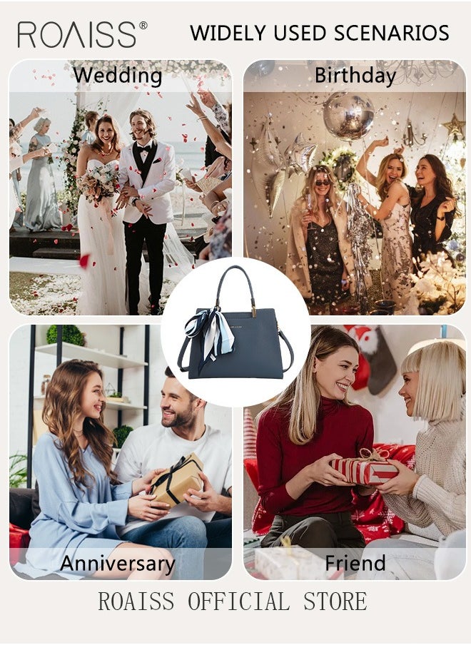 Exquisite Elegant Handbags for Women Large Capacity Premium Ladies Shoulder Crossbody Bags with Silk Scarf and Gift Bag Perfect Gifts for Mother Wife Bridal Suitable for Ramadan Wedding or Casual Time - pzsku/ZF44C061DE458E0258B37Z/45/_/1705025106/0aaaf7b1-7edf-4847-8f16-ffdc18b877b1