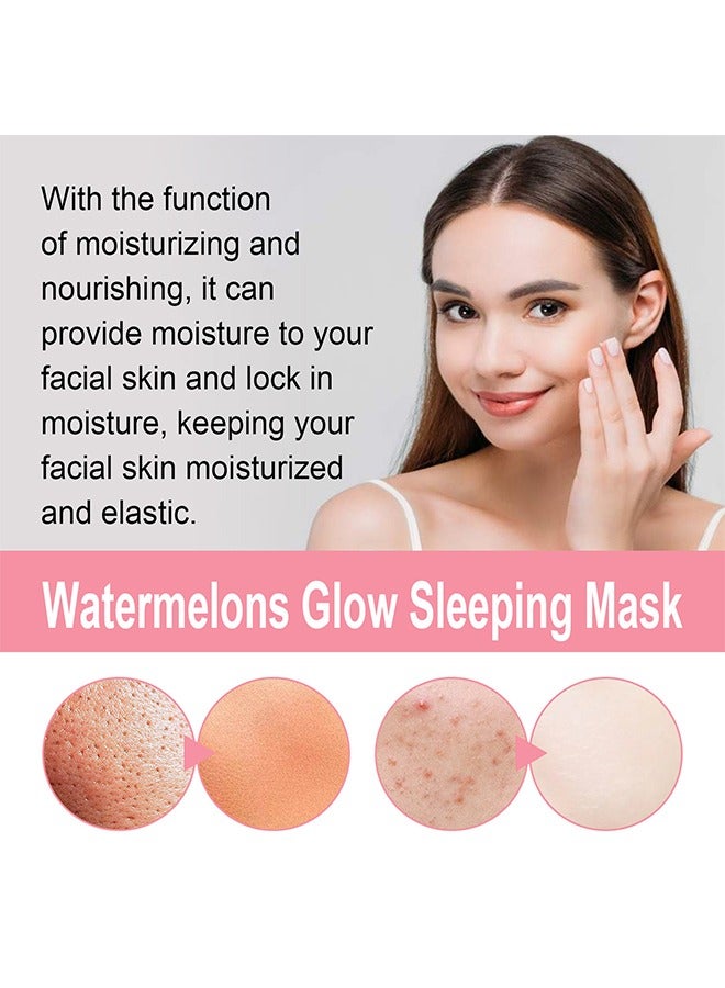 EELHOE Watermelon Glow Sleeping Mask - Hydrating And Brightening Watermelon Sleeping Mask 50ML - Image 5