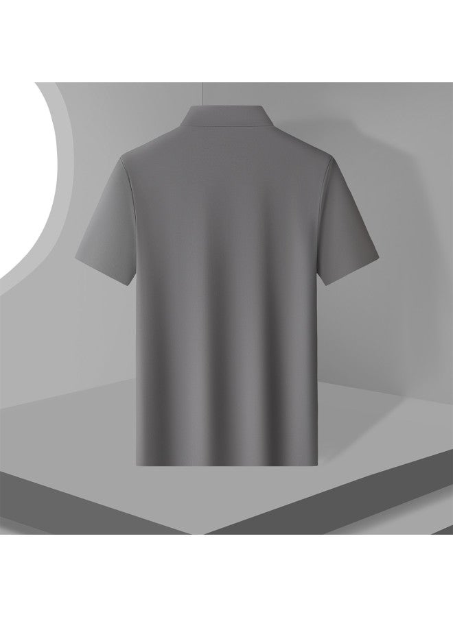 Fomoce summer Fashion Men's Slim-fit Polo Shirt With Soft Collar - Image 5