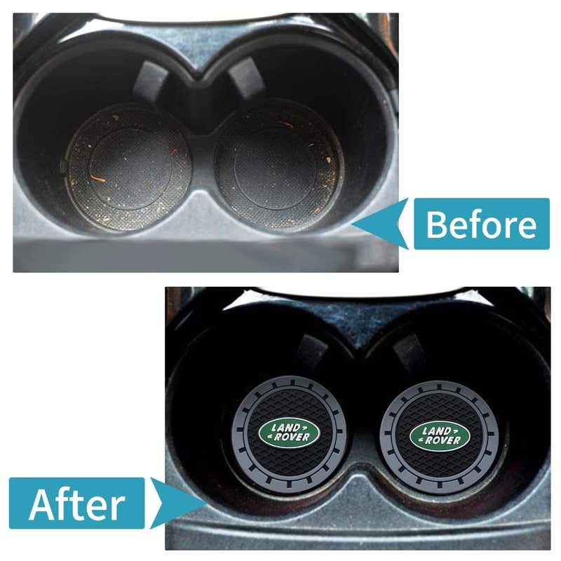 GshionLyfe Cup Holder Insert Coaster Fit Land Rover Discovery Range Rover Sport Defender Land Cruiser LR2 3 4,Anti Slip Car Cup Coaster Interior Accessories - Image 4