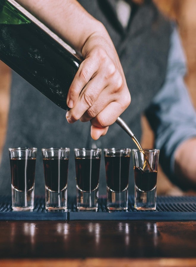 أوجي طقم أوجي مكون من قطعتين من صنابير الزجاجات الكلاسيكية المصنوعة من الفولاذ المقاوم للصدأ مع فوهة مدببة - صنابير مشروبات كحولية مع أغطية مطاطية مانعة للغبار، إكسسوارات بار، طقم نادل، فوهة صب الزجاجات - Image 3