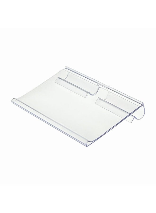200 Pcs Clear Plastic Wire Shelf Label Holders, 2.36 x 1.65 Inch Clip-On Price Tag Display for  Retail - Image 2