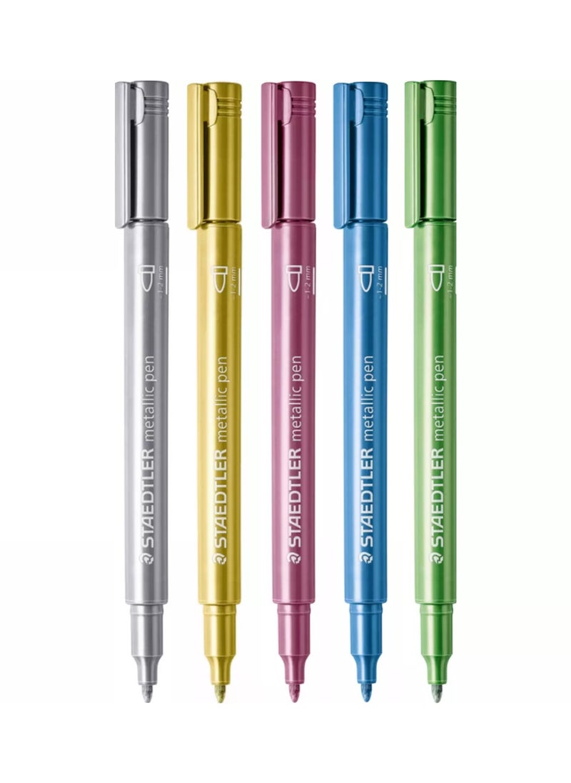 STAEDTLER 5-Piece Metallic Marker Pen Set  - Image 2