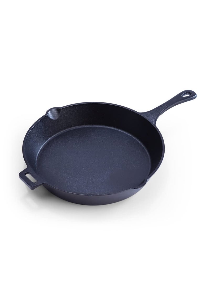 Wonderchef - Wonderchef Forza Pre Seasoned 29 cm Cast Iron Fry Pan | with Lifetime Exchange Warranty | Black - Image 1