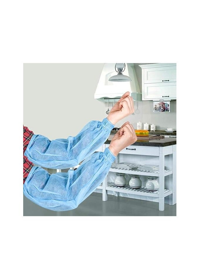 SKP Plastic blueDisposable Protective Sleeves – 100 Pieces - Image 2