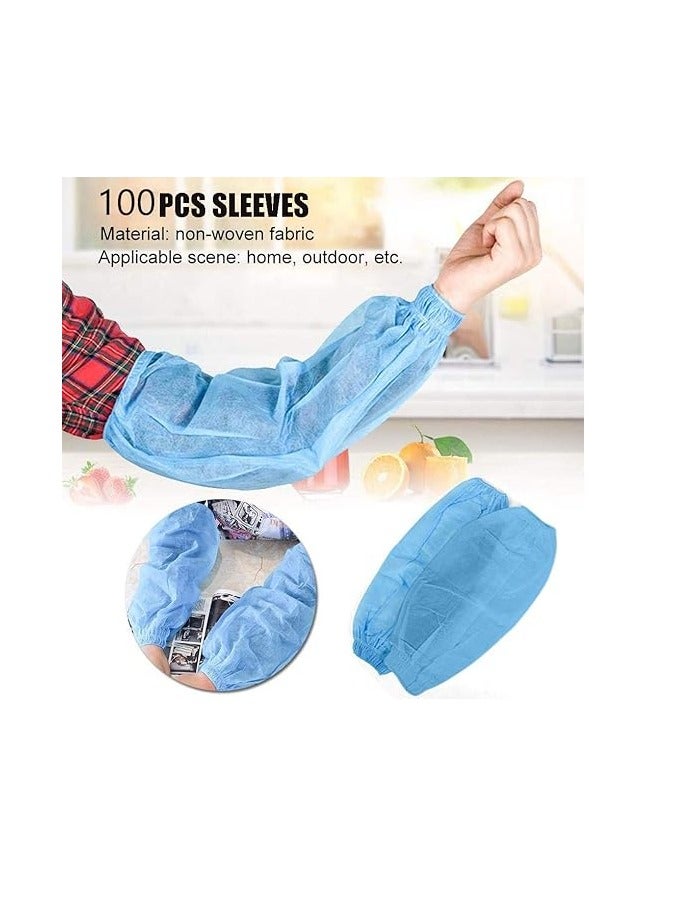 SKP Plastic blueDisposable Protective Sleeves – 100 Pieces - Image 4