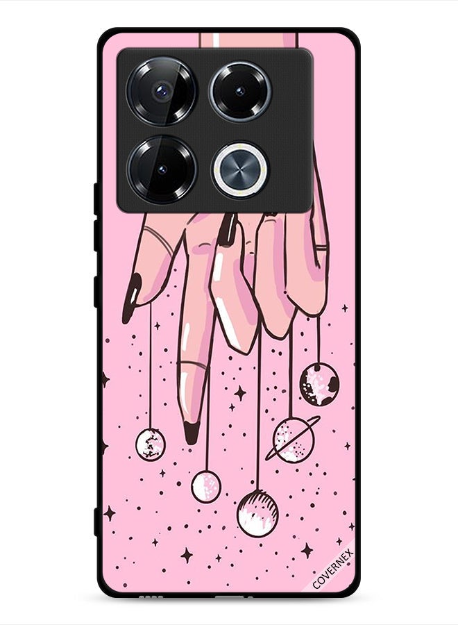 Covernex Infinix Note 40 Pro Plus 5G Protective Case Cover Planets Hanging From Fingers - Image 1