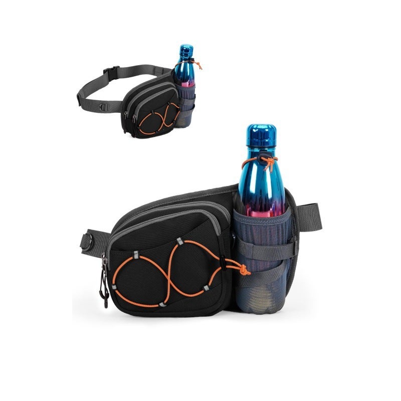 Hydration Waist Bag with Water Bottle Holder, 2L Large Capacity Running Bag, Waterproof Crossbody Chest Bag, Multifunctional Sports Bag - Image 2