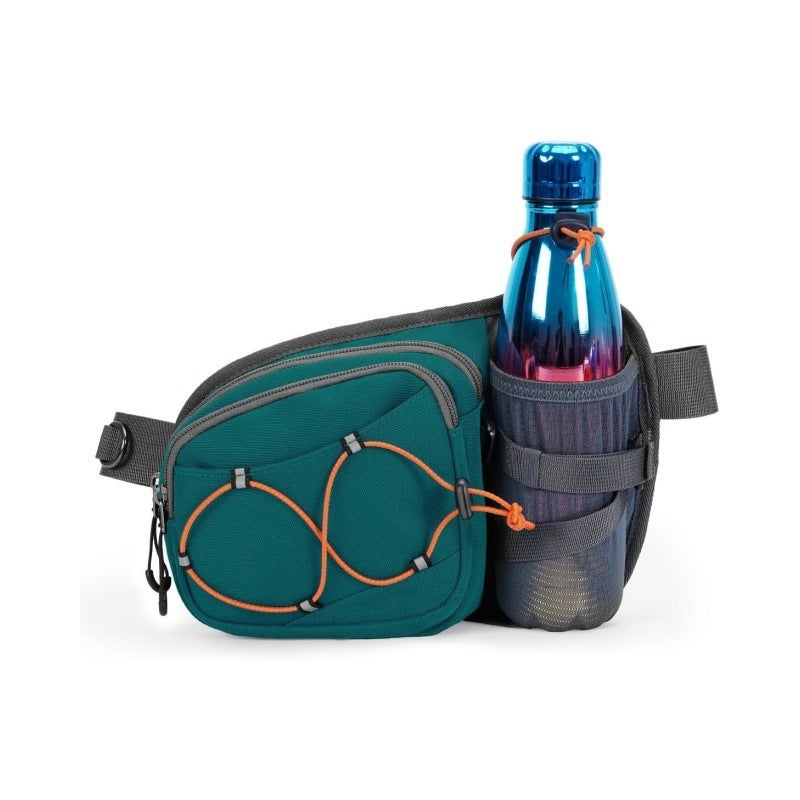 Hydration Waist Bag with Water Bottle Holder, 2L Large Capacity Running Bag, Waterproof Crossbody Chest Bag, Multifunctional Sports Bag - Image 1
