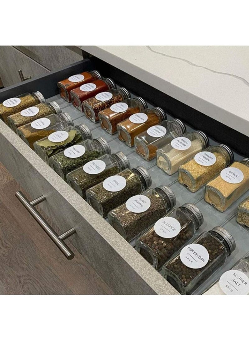 QUESERA 144 Pieces Herb and Spice Jar Labels Stickers Printed Pantry Container Labels Round Spice Organizer Labels Stickers for Jar Container and Lids - Image 2