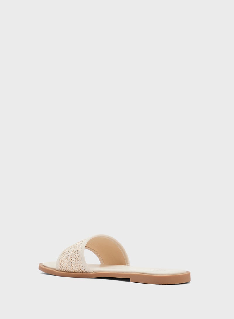 ELLA Raffia Flat Sandal  - Image 2