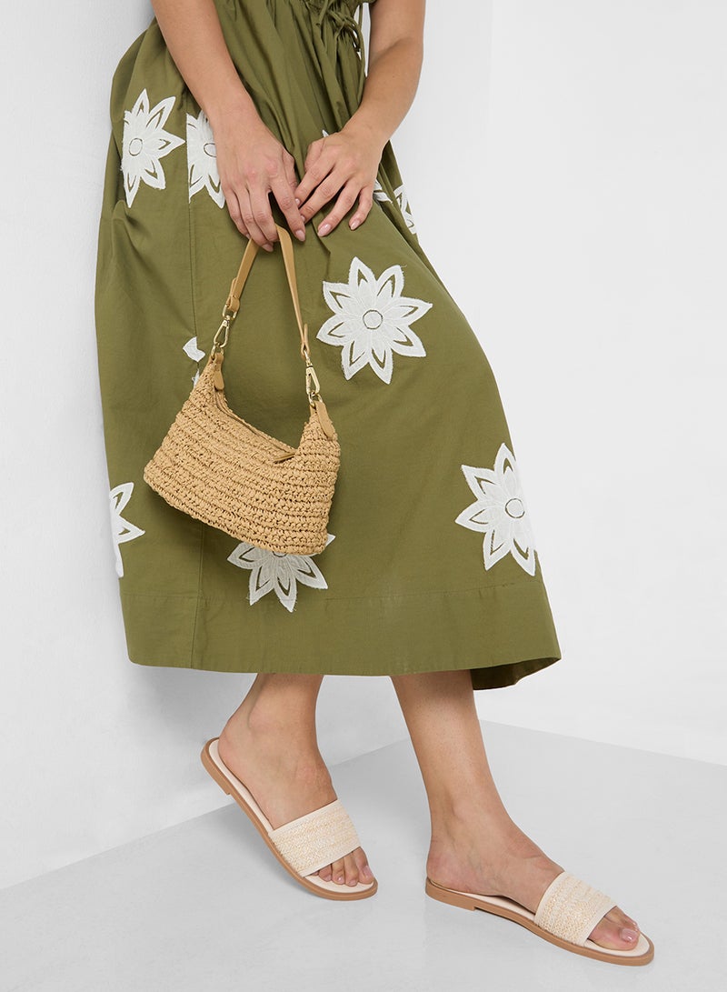 ELLA Raffia Flat Sandal  - Image 5